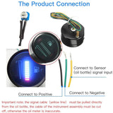 Top-2X 24V 2 Inch 52Mm Universal Car Motorcycle Level Meter LED Light Display Fuel Tank Gauge Boat Truck RV