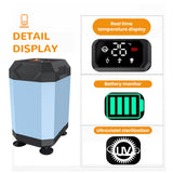 Outdoor Camping IPX7 Waterproof with Digital Display Portable Electric Shower Pump for Hiking Travel Beach Pet Watering