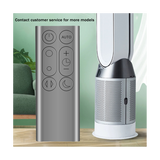 Replacement Suitable for DP01 DP03 TP02 TP03 Air Purifier Leafless Fan Remote Control Grey