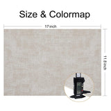Resistant Placemats For Dining Table Waterproof Wipeable Washable Easy To Clean Anti-Slip Place Mats Set Of 6