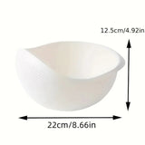 Clean the plastic bowl of rice with a filter, 1 unit, effectively cleaning small grains and kitchen utensils