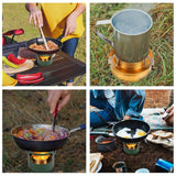 Furnace Windproof Alcohol Stoves Outdoor Cooking Stoves,Gold
