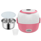 1/2/3 Layers Stainless Steel Rice Office Worker Plug In Electric Heating Thermal Insulation Lunch Box