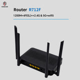 Hosecom free sample 5 brand new 2.4g 5g dual band high speed wifi wireless wide range 4*5dBi antenna router
