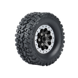 4Pcs Metal Beadlock Hub Wheel Rim and Rubber Tire for C14 C24 B14 B24 B36 MN D90 MN99S RC Car Upgrade Parts,2