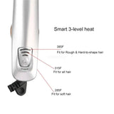 Curling Max 2-Way Rotating 2 In 1 Curler Straightener Brush Smoothing Hair Iron Electric Hairbrush