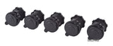 5pcs Waterproof Motorcycle Car Cigarette Lighter Female Socket Plug Power Outlet