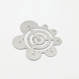1PCS Stainless Steel Round Leather Cutting Tools Metal Corner Cutting Ruler Circle Leathercraft Working Drawing Angle Ruler