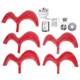 Wind Turbine Power Generator Kit 5 Blade 400W for Home Boat Marine DTHL400wRed(12V )