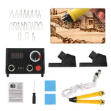 Premium Pyrography Pen Kit with Adjustable Temperature & Digital Display - Versatile Wood Burner and Soldering Iron
