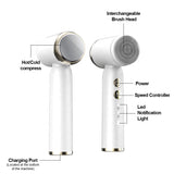 Sonic Electric Facial Pore Cleaner Deep Cleansing Vibrating Silicone Face Cleanser Scrubber Exfoliator Face Cleansing Brush