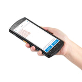 5.7 Inch Android 12 Handheld PDA Terminal Barcode Scanner 1D/2D QR Code 4G WiFi Bluetooth NFC Socket Cradle Charge RAM4G ROM64G
