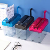 Mini Portable Home Paper hine Manual Shredder A4 Strips Cut Bills Receipts Cutting Tool Desktop