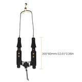 Adjustable Harness Padded Saxophone Leather Sax Strap Metal Hook for Tenor/ Soprano/ Alto Saxophones Clarinet
