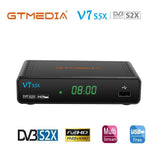 Gtmedia V7 S5X DVB-S/S2/S2X HEVC H.265 Satellite Receiver 1080P Full HD with USB WIFI or 3g modem BISS auto roll