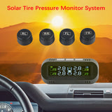 Car TPMS Solar/USB Powered Digital LCD Display Auto Security Alarm Tire Pressure Monitoring System Tyre Tester Accessories