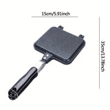 1pc Sandwich Maker Pan Sandwich Toaster Non-stick Sandwich Toaster Toastie Maker Grill Breakfast Aluminium Stove Toaster