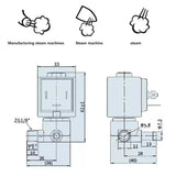 230V JYZ-5 Jiayin Normally Closed Solenoid Water Ig hine Electric Iron Control Vae Accessories Booster