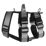 Explosionproof Big Dogs Harness with Handle for Large Dog, Grey, S