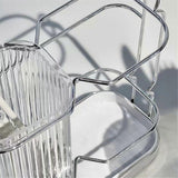 C-Toothbrush Holders for Bathroom, 2 Cup Toothbrush Holder, Removable