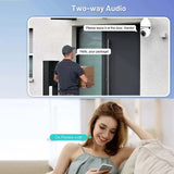 4MP Intelligent High-Definition Binocular Light Bulb Machine 360 Degree 10x Zoom Mobile Remote Wireless WIFI Camera