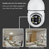 4MP Intelligent High-Definition Binocular Light Bulb Machine 360 Degree 10x Zoom Mobile Remote Wireless WIFI Camera