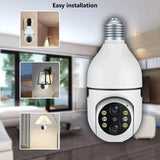 4MP Intelligent High-Definition Binocular Light Bulb Machine 360 Degree 10x Zoom Mobile Remote Wireless WIFI Camera
