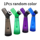 CRUSHER 2 in1 Acrylic Hookah Water Pipe Grinder Kit Built in Filter Pipes Smoking Grass Removable Tobacco Hooka Set