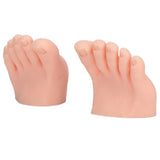Nail Art Foot Model Professional Tattoo Practice Foot Model Washable Reusable Silicone for Tattoo Salon