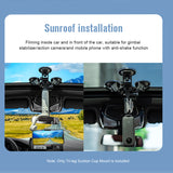 Tri-leg Suction Cup Mount Sports Adapter Clip & Fixed Screw for i Phone GoPro 12/11/10/9/8/7 Insta360 Action Camera
