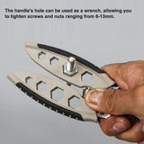 7 Inch Stripper Professional 22-10 AWG Wire Stripping Tool Portable Cable Cutter Crimping Pliers Wrench Self-Locking Button