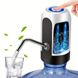 1pc, 18.93 L Water Dispenser, USB Charging Universal Fit Water Bottle Pump For Drinking Water Portable Automatic Electric Pump Switch For 7.57 - 18.93 L Jugs,  For RV Outdoor Camping Picnic Office Travel Home Office School