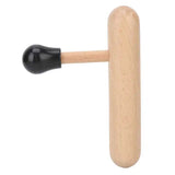 T Shape Wooden Acupuncture Acupoint Stick Skin Device Body Deep Tissue Massage Therapy Tool Neck Back