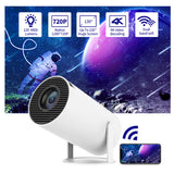 4K Decoding, 120 ANSI Lumens, 2.4G+5G WiFi, Keystone Correction Portable Projector with Quad-core Android 11 for Theater and Phone.