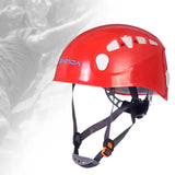 Climbing Helmet Protection with Chin Strap Construction Hardhat for Adults Mens Womens Mountaineering Rappelg Rope Descent