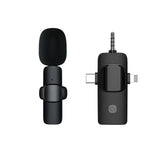 3 in 1 portable wireless lavalier microphone for Mobile live streaming, outdoor shooting, short video recording