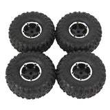 4Pcs Metal Beadlock Wheel Rim And Rubber Tire Set For MN D90 MN90 MN98 MN99S 1/12 RC Car Upgrade Parts Accessories
