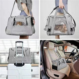 Carrier Soft Side Backpack Cat Carriers Dog Travel Bags Transport For Small Dogs Cats Pet Carring Bag