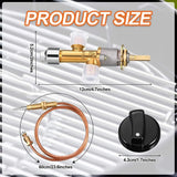 Low Pressure Fireplace Failure Safety Control Vae Kit Gas Heater Thermocouple Replacement 5/8-18UNF