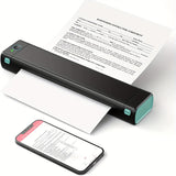 Portable wireless thermal Bluetooth mobile printer, inkless compact design