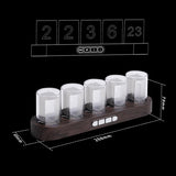 Nixie Tube Retro Design Creative USB Interface Clock - Multi Mode Adjustment, Glow Tubes for Bedroom Bookshelf