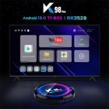 K98Plus Android 13 TV Media Player 4GB 64GB Support 8K Video Decoding HD10 RK3528 Quad-Core Dual WiFi BT 5.0 Set Top Box