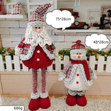 Telescopic Doll Merry Decor For Home 2021 Christmas Ornaments Xmas Gifts New Year 2022