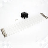 17Pcs Set Household Industrial Chimney Boiler Brush Dryer Cleaning Tool Fireplace Clean Kit
