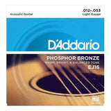 EJ16x5 (5 sets), Acous Guit Strings, Phos/Brnz Rnd Wnd, Light (.012.053).