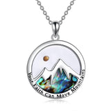 Mustard Seed Faith Necklace, Sterling Silver Your Faith Can Move Mountain Jewelry Gift, Christian Necklace for Women