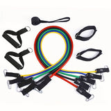 11pcs/set Multi-functional Resistance Band Set, TPE Latex Fitness Rope For Men And Women, Suitable For Weight Loss
