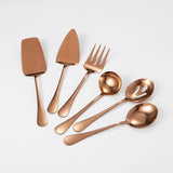 6pcs Stainless Steel Kitchen Utensils Set, Golden Serving Spoon Slotted Spoon Slotted Spatula Flat Turner Dinner