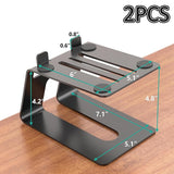Desktop Pair Tabletop Speaker with Vibration Absorption Pads - 7.1"x5.1", Multipurpose Studio Monitor Stands