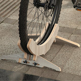 Bicycle Indoor Parking Wood Mountain Storage Stand Road Bike Rack Holder Cycg Display Shelf Part